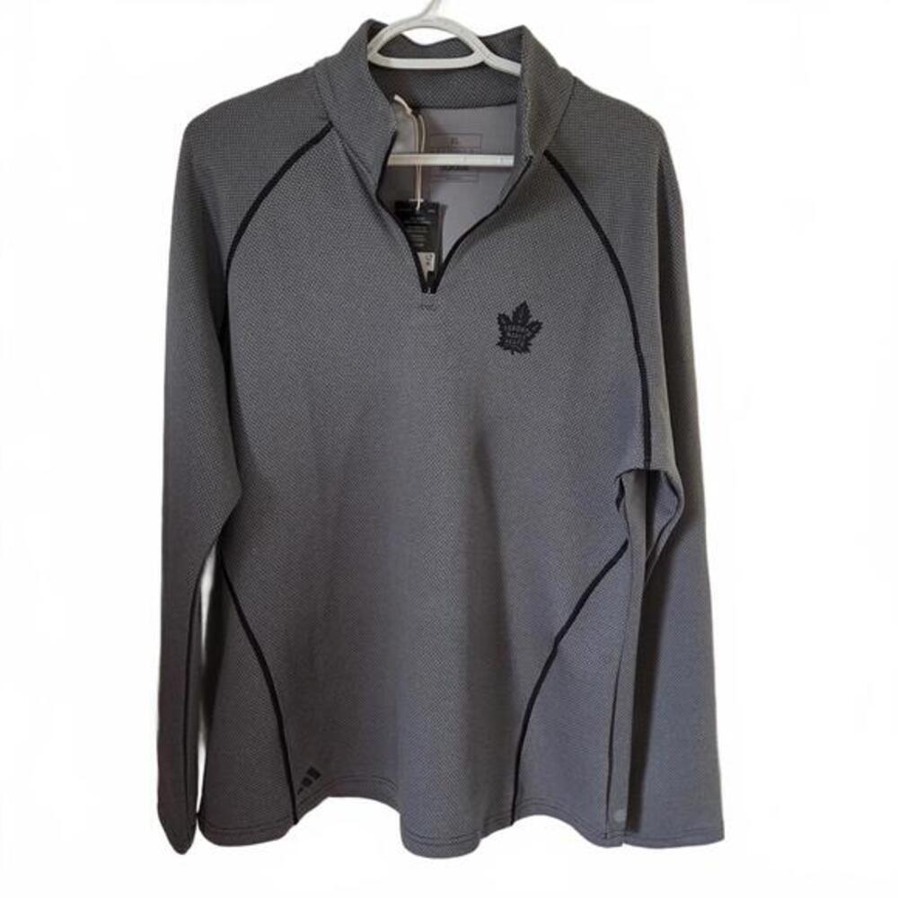 Adidas Maple Leaf Fans - Get Ready for Round‎ 2 Ladies 1/4 Zip Jacket - Large